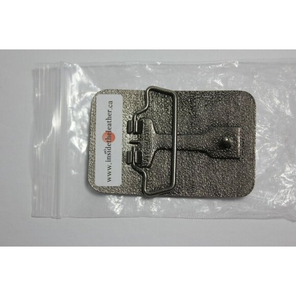 Vintage Metal Belt Buckle Green Pink Argyle New Old Stock Canada - Picture 3 of 3